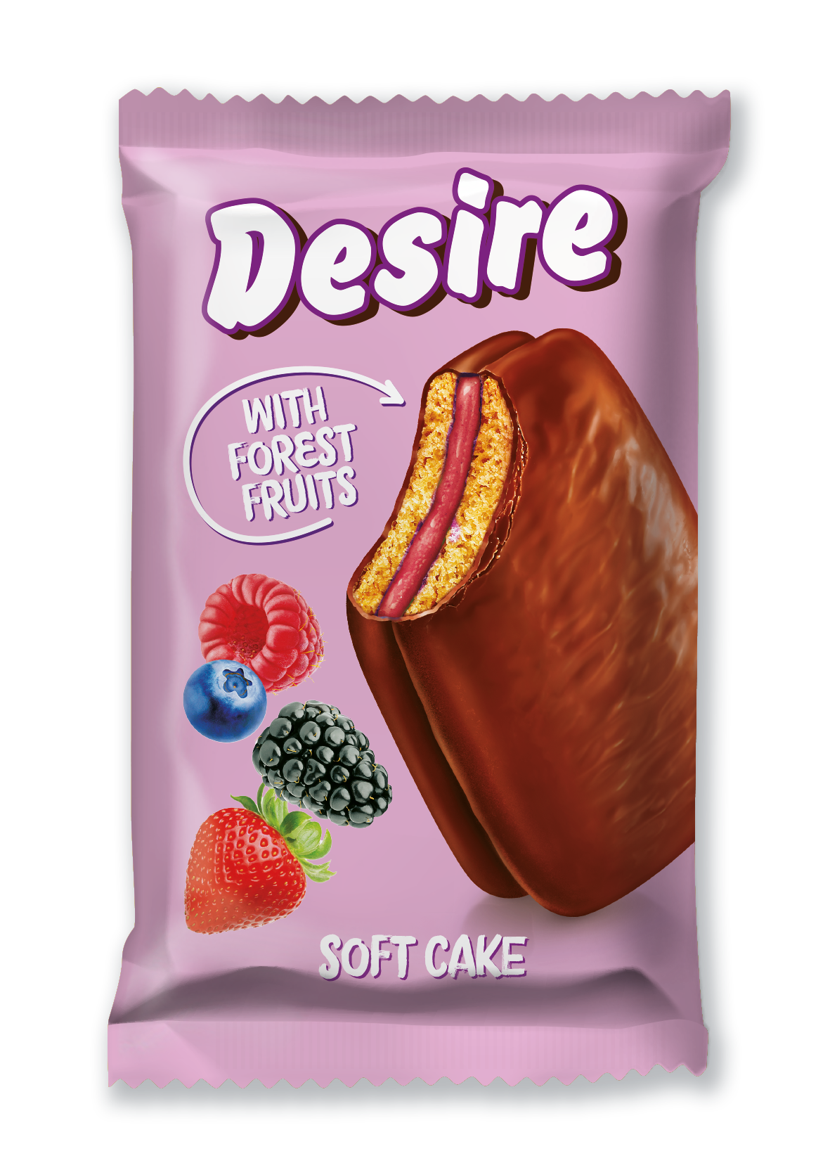 Soft Cake "Desire" Forest Fruits Jam (24x50g)