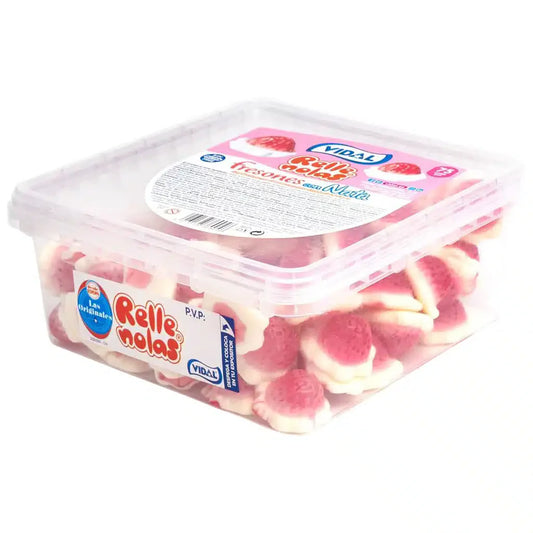 Vidal Jelly Filled Strawberries with Cream (1x795g)