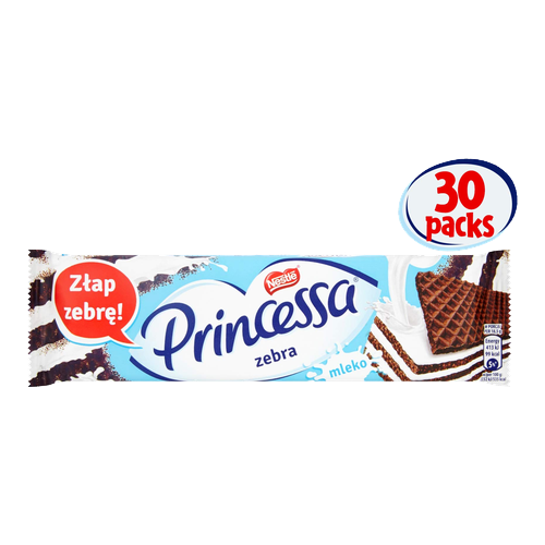 Waffer Princessa Zebra (30x40g)