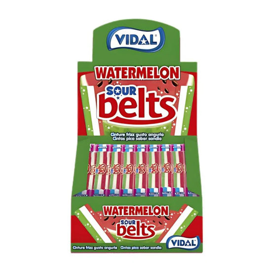 Vidal Wrapped Sour Watermelon Belts (1x1350g)