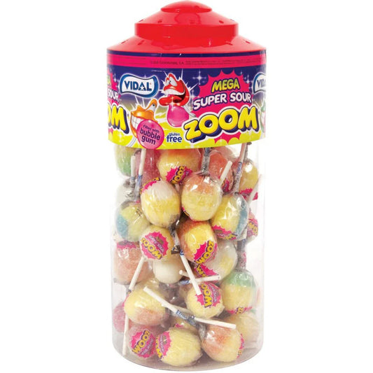 Vidal Mega Zoom Sour Lollies (1x1293g)